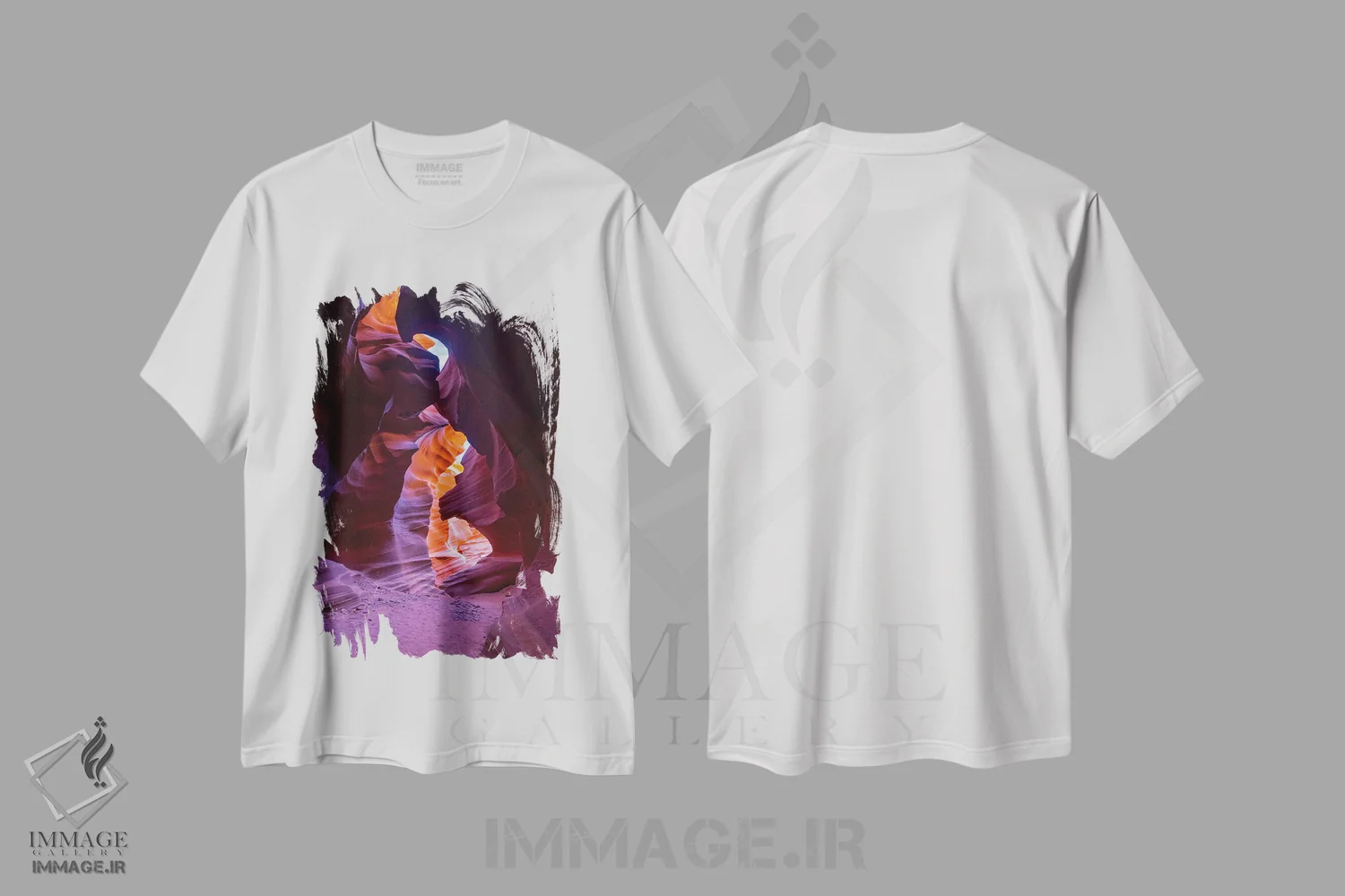 تیشرت سفید طرح دار نگهبان، مدیوم اثر داستین لِفور | فروشگاه ایماژ