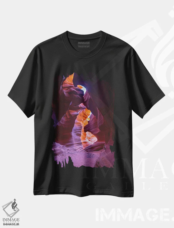 تیشرت مشکی طرح دار نگهبان، مدیوم اثر داستین لِفور | immage.ir