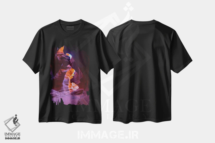 تیشرت مشکی طرح دار نگهبان، مدیوم اثر داستین لِفور | immage.ir