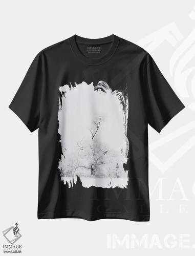 تیشرت مشکی طرح دار درخت روح، مدیوم اثر داستین لِفور | فروشگاه ایماژ
