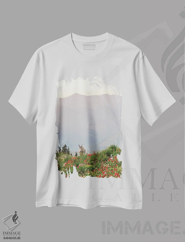تیشرت سفید طرح دار نگهبان تیمپا نوگوس، مدیوم اثر داستین لِفور | فروشگاه ایماژ