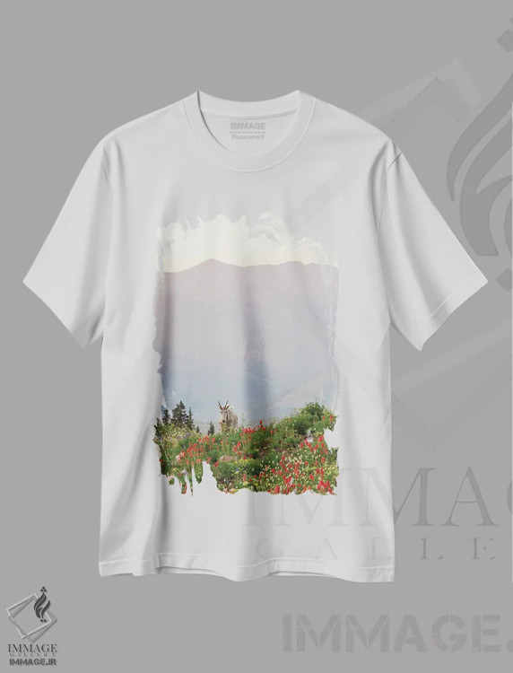 تیشرت سفید طرح دار نگهبان تیمپا نوگوس، مدیوم اثر داستین لِفور | فروشگاه ایماژ