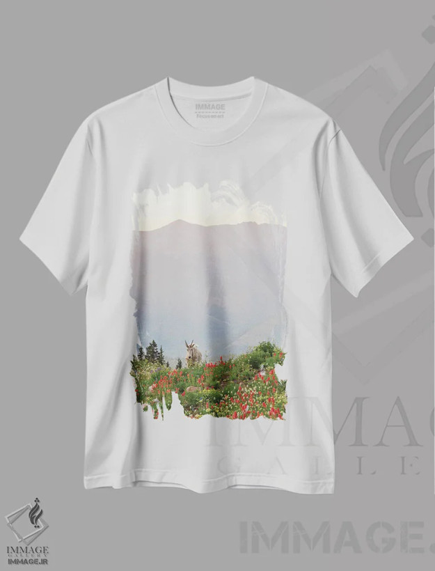 تیشرت سفید طرح دار نگهبان تیمپا نوگوس، مدیوم اثر داستین لِفور | فروشگاه ایماژ