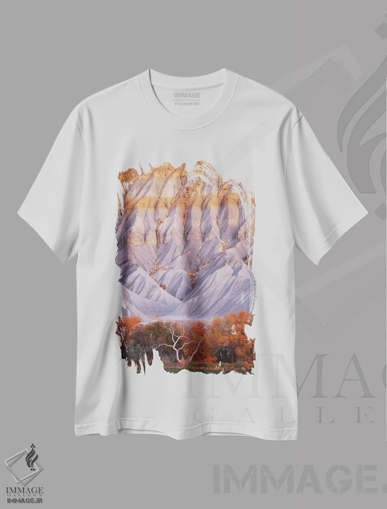 تیشرت سفید طرح دار اثر حیرت انگیز، مدیوم اثر داستین لِفور | immage.ir
