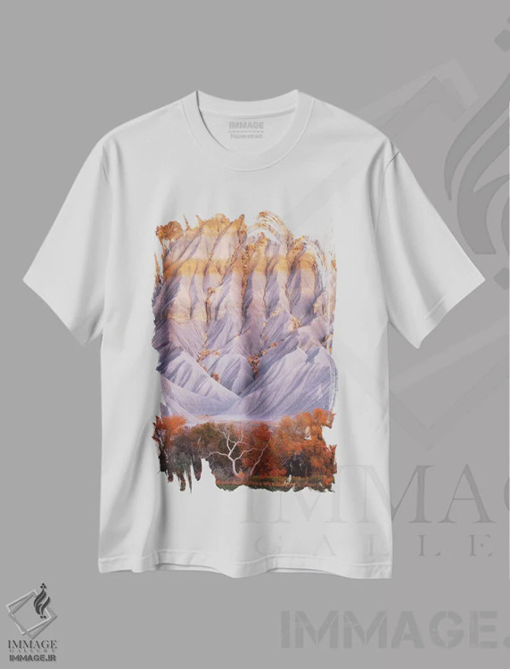 تیشرت سفید طرح دار اثر حیرت انگیز، مدیوم اثر داستین لِفور | immage.ir