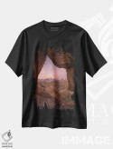 تیشرت مشکی طرح دار دنیای گمشده، مدیوم اثر داستین لِفور | فروشگاه ایماژ