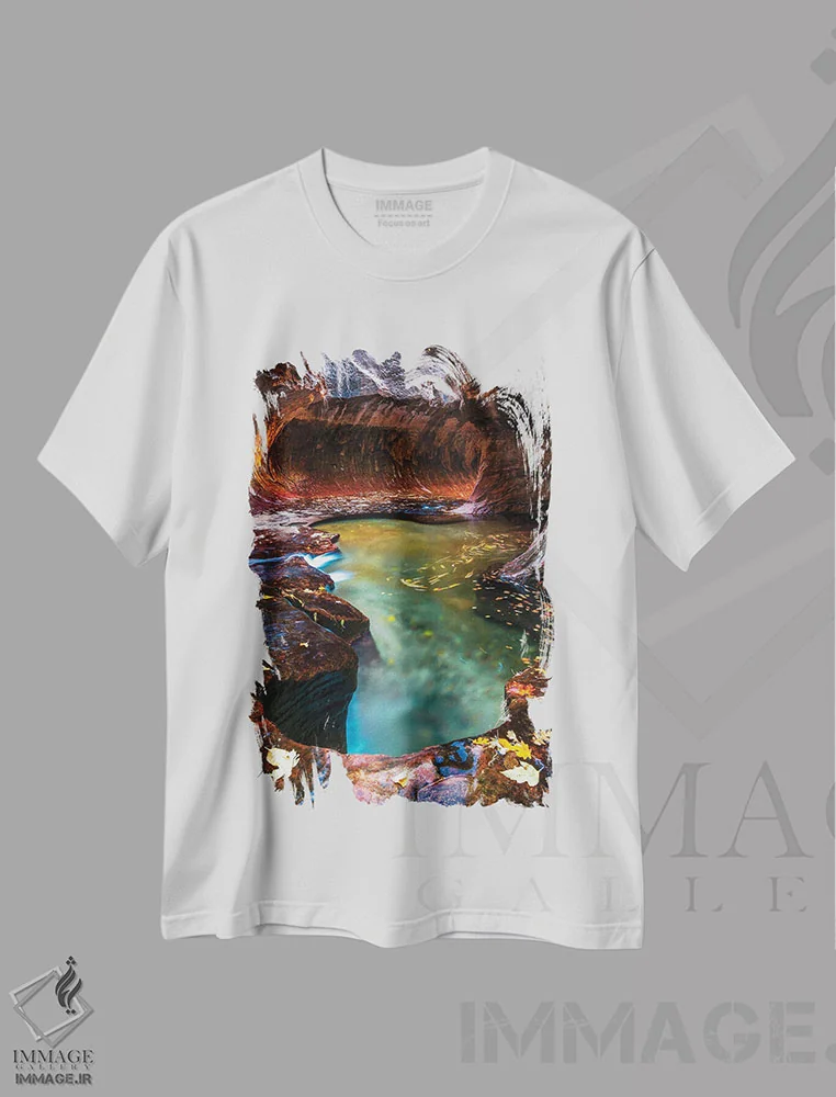 تیشرت سفید طرح دار مترو، مدیوم اثر داستین لِفور | immage.ir