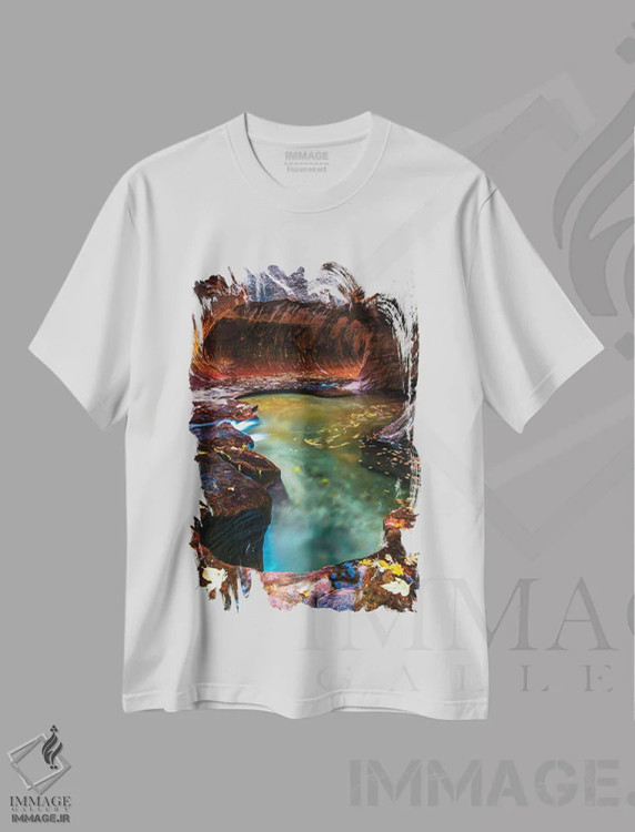 تیشرت سفید طرح دار مترو، مدیوم اثر داستین لِفور | immage.ir