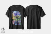 تیشرت مشکی طرح دار آبشار یوسمیتی، هنر فاخر معاصر اثر دیوید لوید گلوور | immage.ir