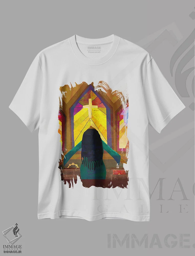 تیشرت سفید طرح دار همه چیزت را بده، هنر آمریکایی آفریقایی تبار اثر دی لاشه آرتیستری | فروشگاه ایماژ