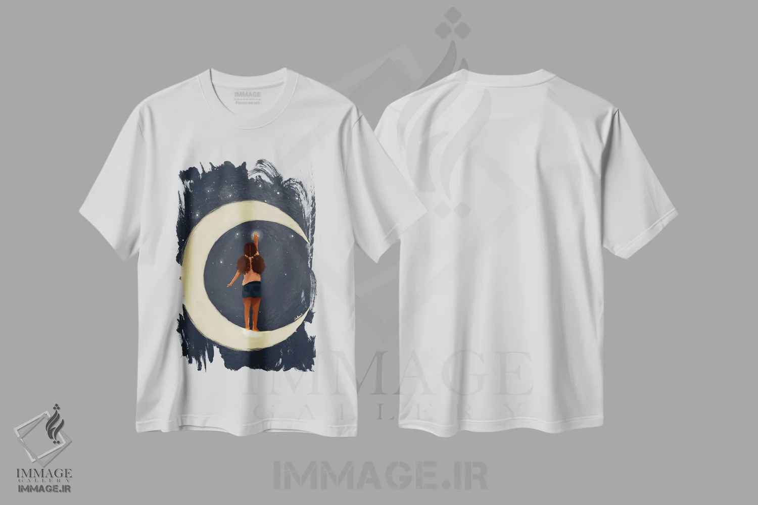 تیشرت سفید طرح دار ستارهٔ بیلی، هنر آمریکایی آفریقایی تبار اثر دی لاشه آرتیستری | immage.ir