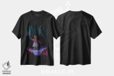 تیشرت مشکی طرح دار افسونگری، هنر آمریکایی آفریقایی تبار اثر دی لاشه آرتیستری | immage.ir