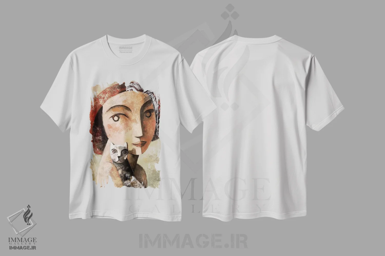 تیشرت سفید طرح دار به من نگاه کن، دکور معاصر اثر دیدیه لورنکو | immage.ir