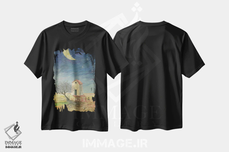 تیشرت مشکی طرح دار بیداری، هنر فاخر معاصر اثر دوناتو لاراتوندا | immage.ir