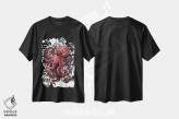 تیشرت مشکی طرح دار قرمز، دکوراسیون جایگزین اثر دیانا لوین | فروشگاه ایماژ