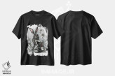 تیشرت مشکی طرح دار جنگجو، دکوراسیون جایگزین اثر دیانا لوین | فروشگاه ایماژ