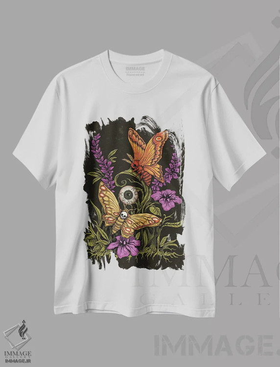 تیشرت سفید طرح دار کشف جنون، دکوراسیون جایگزین اثر دیانا لوین | immage.ir