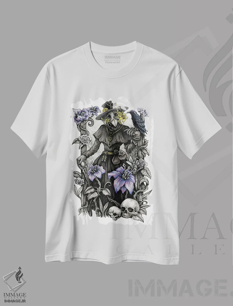 تیشرت سفید طرح دار دکتر میازما، دکوراسیون جایگزین اثر دیانا لوین | immage.ir