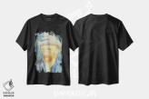 تیشرت مشکی طرح دار پیکسل ون گوگ، هنر دیجیتال اثر دانیلو د آلکساندریا | immage.ir