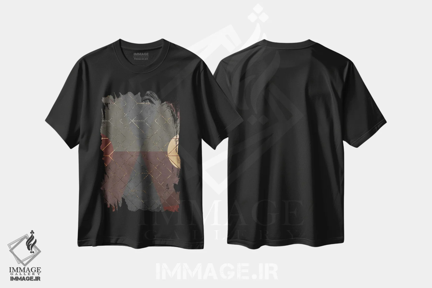 تیشرت مشکی طرح دار رویای تراکوتا VII، آبستره اثر دانیلو د آلکساندریا | immage.ir