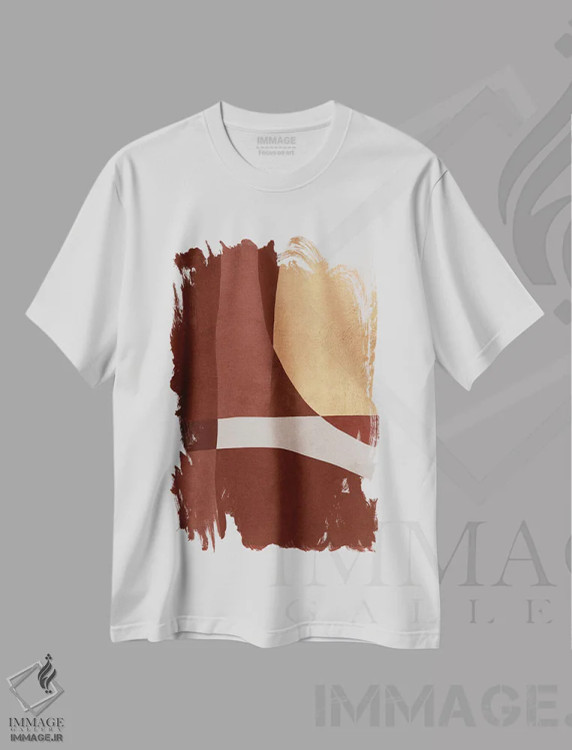 تیشرت سفید طرح دار رویای تراکوتا XVIII اثر دانیلو د آلکساندریا | فروشگاه ایماژ
