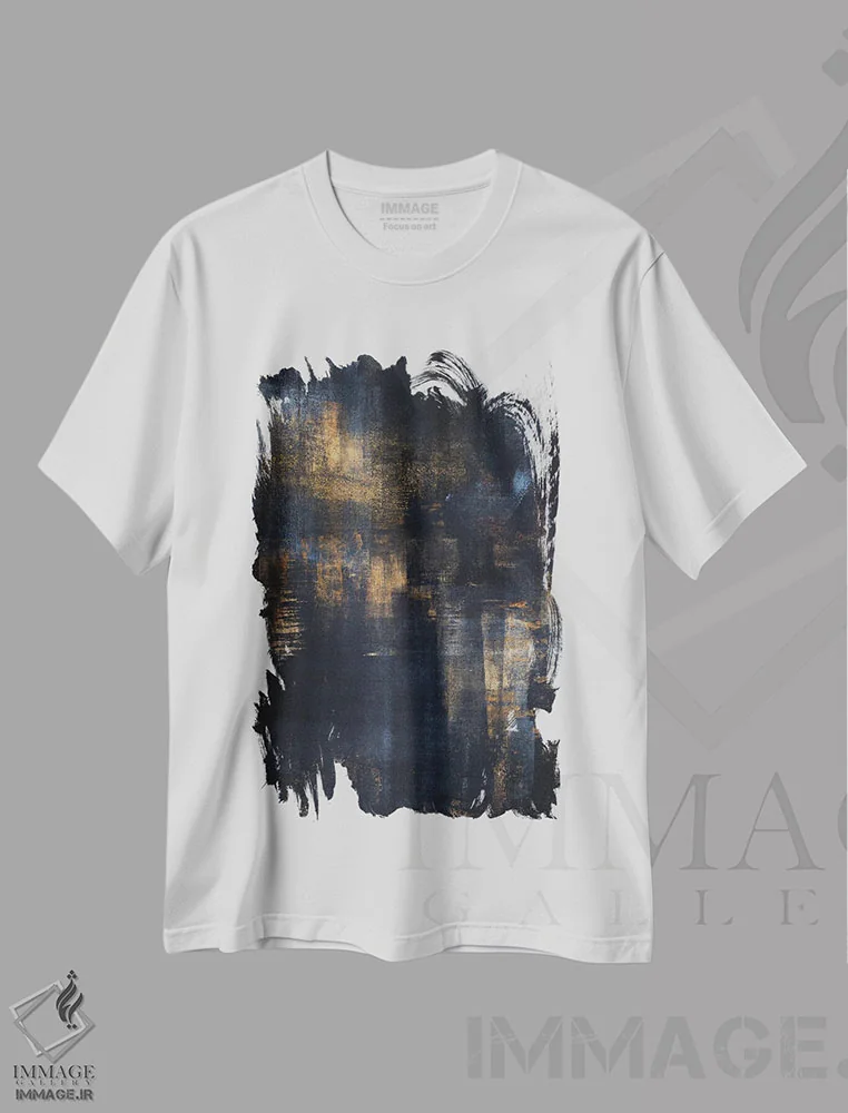 تیشرت سفید طرح دار رویای آبی III اثر دانیلو د آلکساندریا | فروشگاه ایماژ