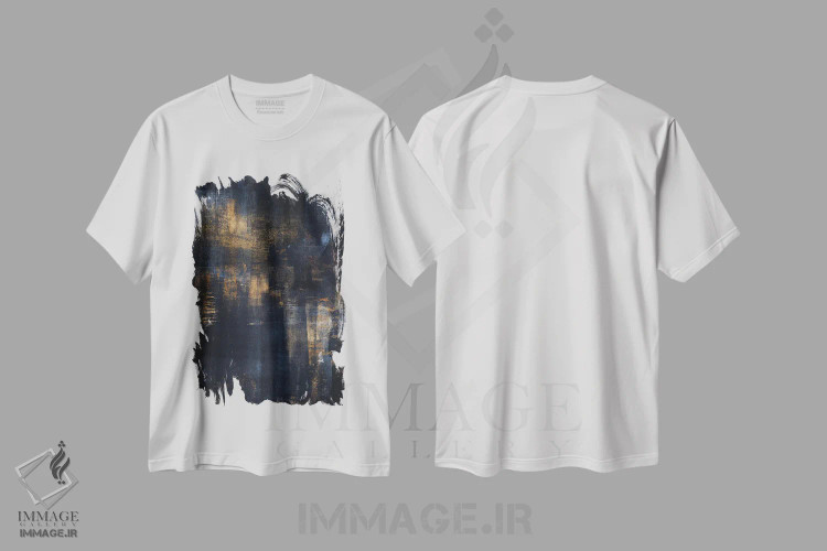 تیشرت سفید طرح دار رویای آبی III اثر دانیلو د آلکساندریا | فروشگاه ایماژ