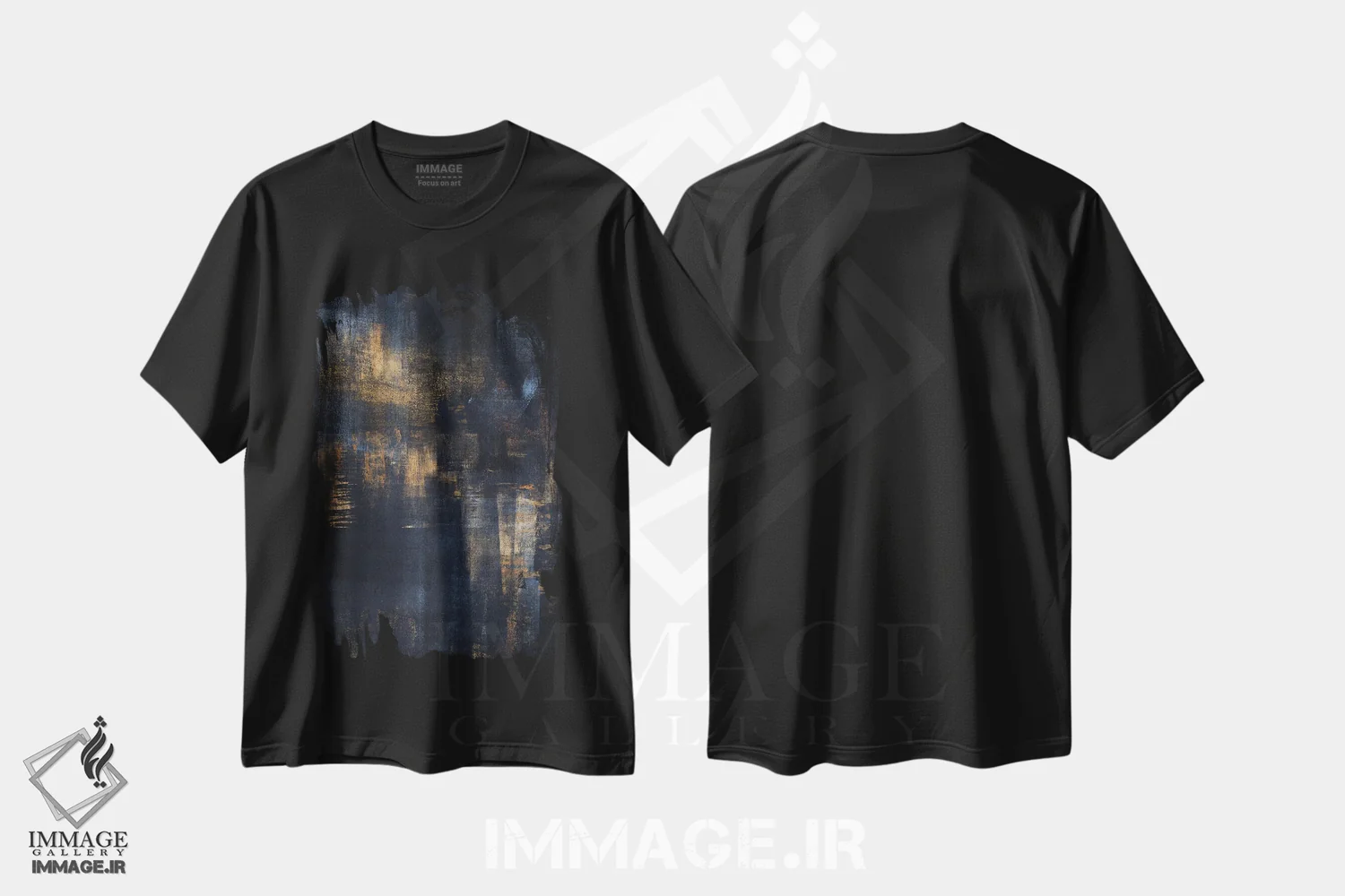 تیشرت مشکی طرح دار رویای آبی III اثر دانیلو د آلکساندریا | immage.ir