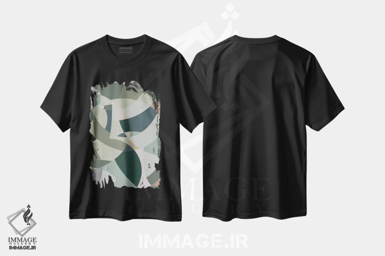 تیشرت مشکی طرح دار رویای استتار IV اثر دانیلو د آلکساندریا | فروشگاه ایماژ