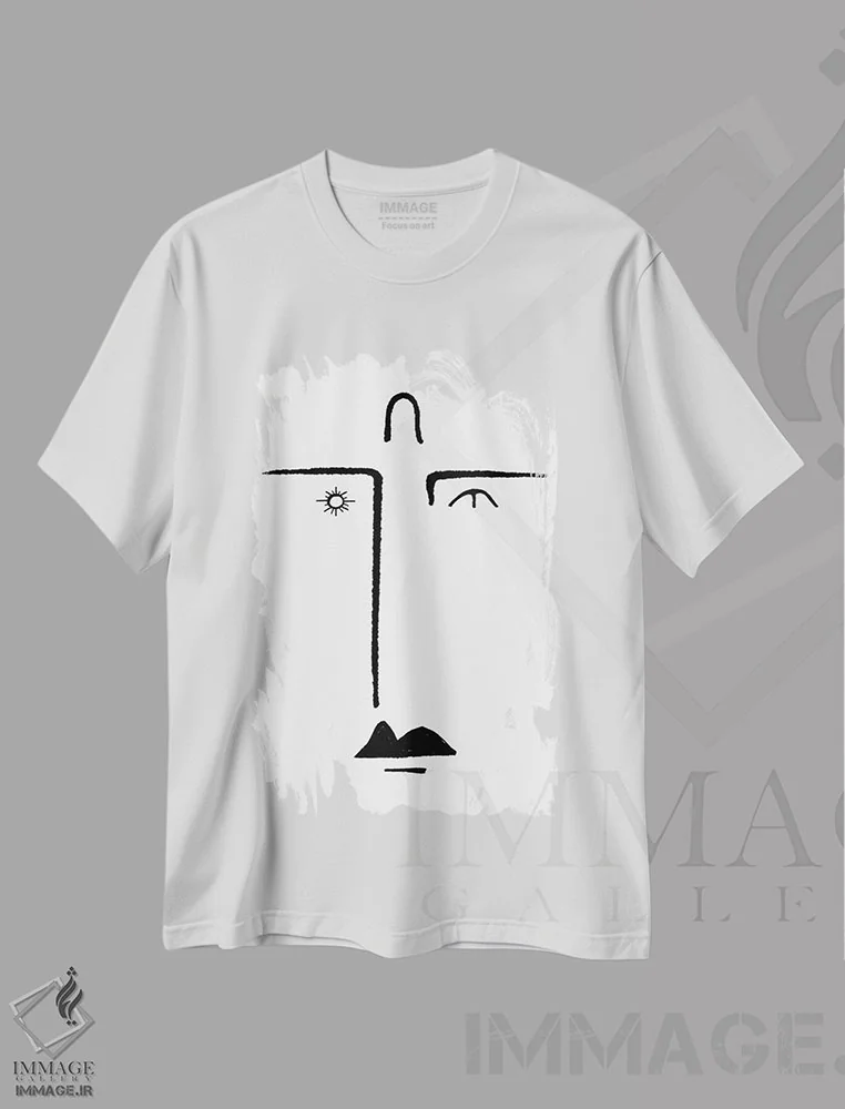 تیشرت سفید طرح دار ریو، برزیل III، هنر تزئینی سیاه و سفید اثر دانیلو د آلکساندریا | immage.ir