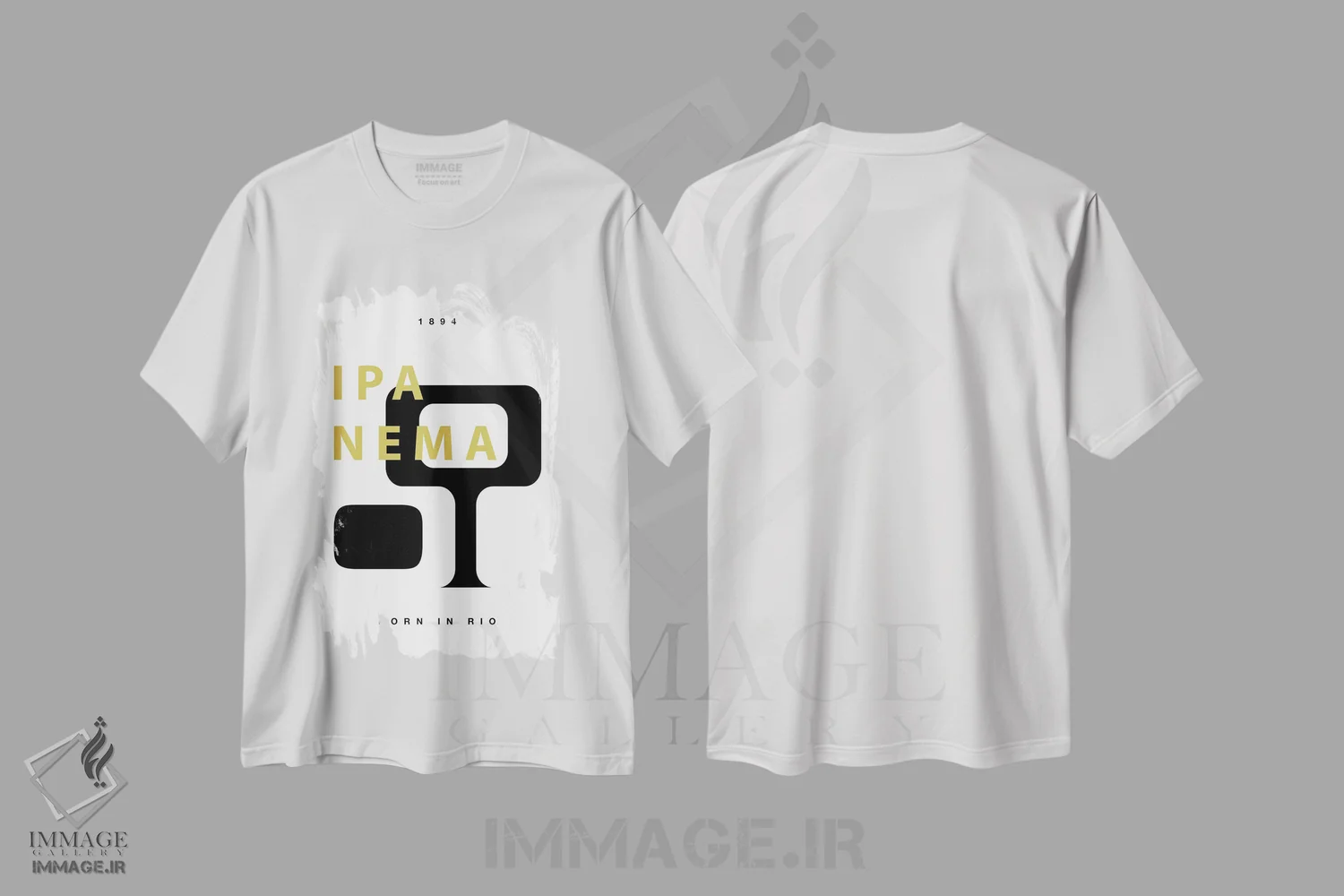 تیشرت سفید طرح دار ریو، برزیل I، تزئینی اثر دانیلو د آلکساندریا | immage.ir