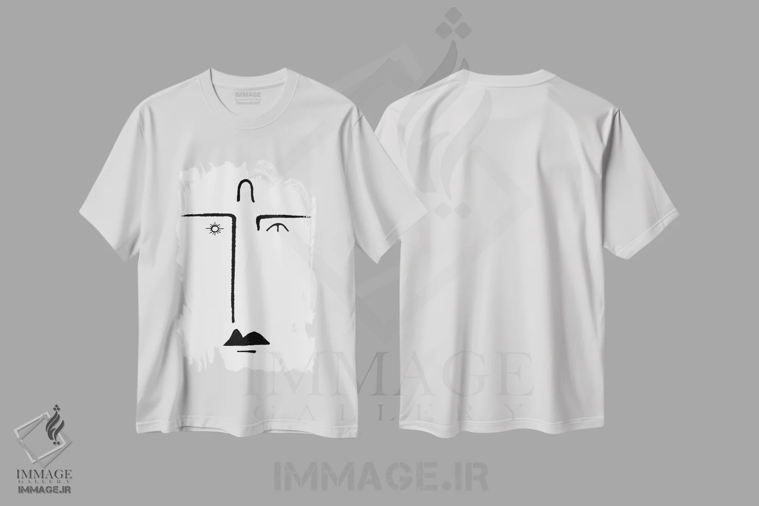 تیشرت سفید طرح دار ریو، برزیل III، هنر تزئینی سیاه و سفید اثر دانیلو د آلکساندریا | immage.ir