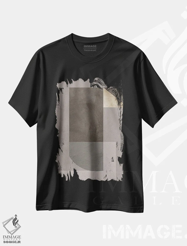 تیشرت مشکی طرح دار خاکستری ناردو II اثر دانیلو د آلکساندریا | immage.ir