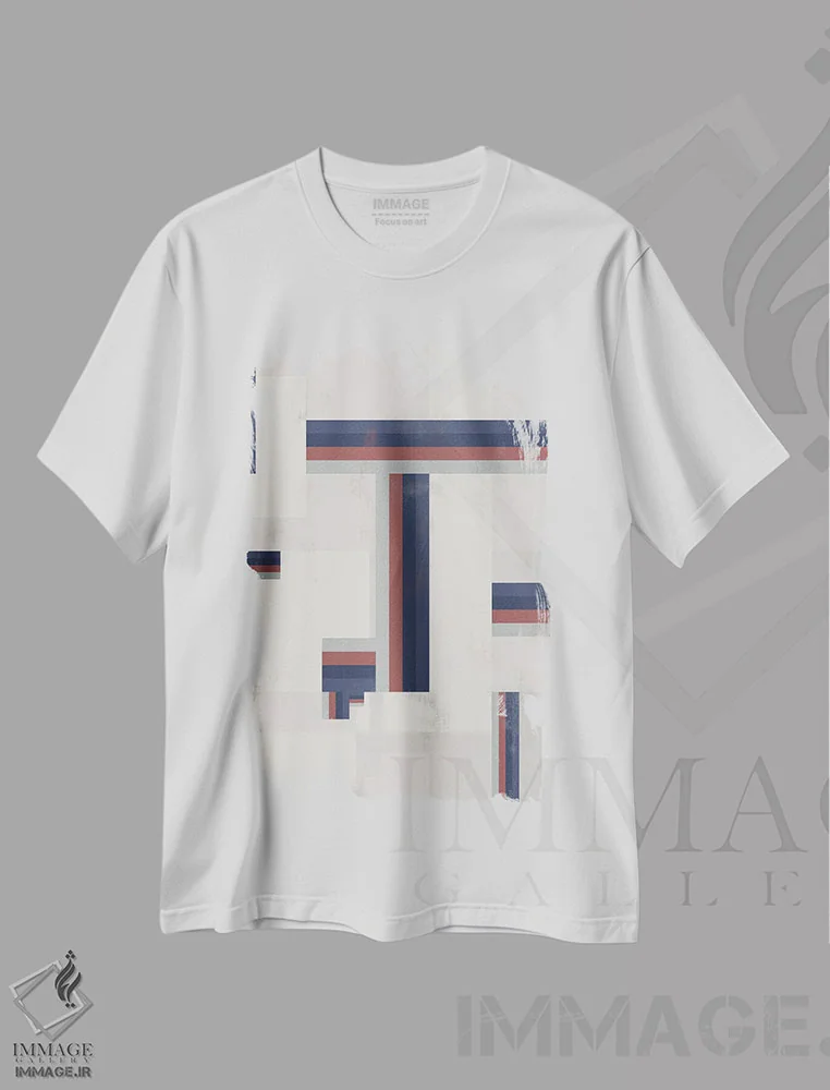 تیشرت سفید طرح دار پر از رنگ II اثر دانیلو د آلکساندریا | immage.ir