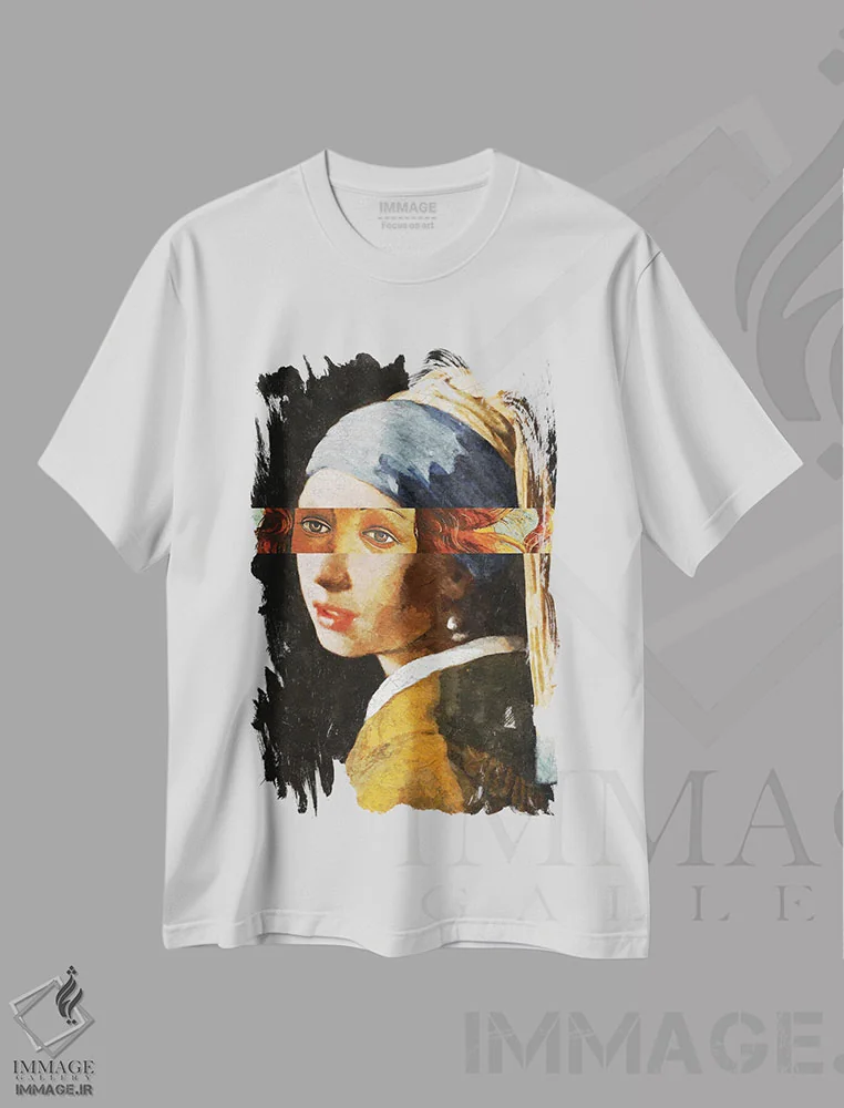 تیشرت سفید طرح دار چهره های هنر خیابانی، دکور معاصر اثر دانیلو د آلکساندریا | immage.ir
