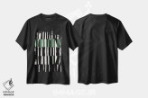 تیشرت مشکی طرح دار هندسی سبز انتزاعی دو، آبستره اثر دانیلو د آلکساندریا | immage.ir