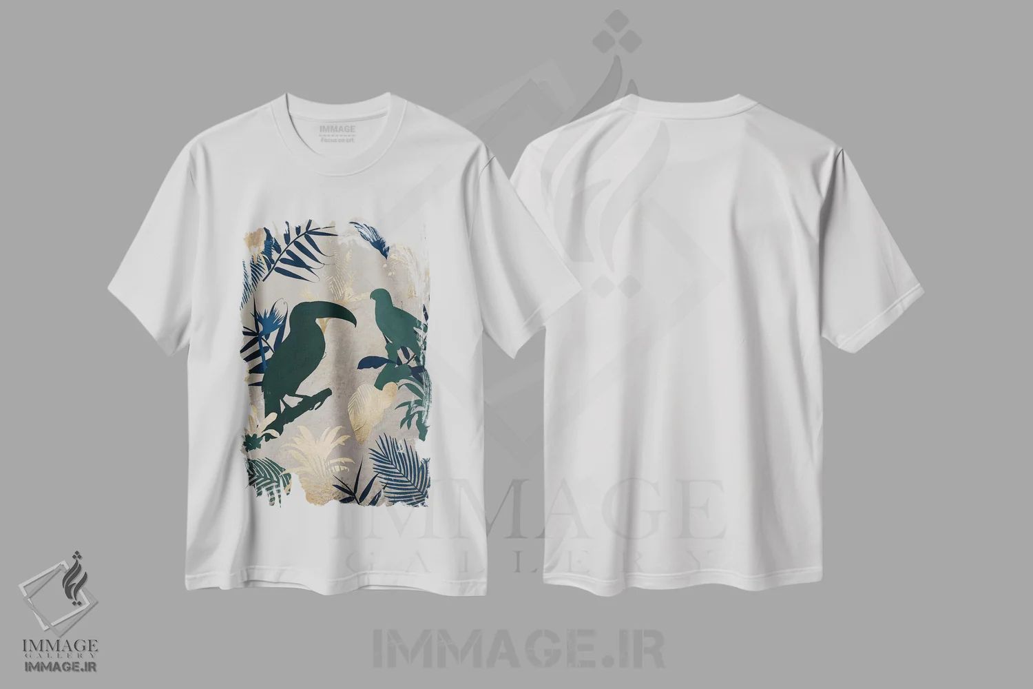 تیشرت سفید طرح دار هنر برگ سه، تزئینی اثر دانیلو د آلکساندریا | immage.ir