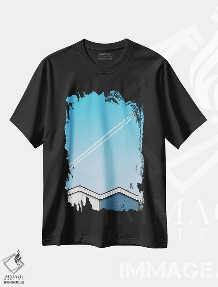 تیشرت مشکی طرح دار مینیمالیسم سه، عکاسی ترکیبی اثر دانیلو د آلکساندریا | immage.ir