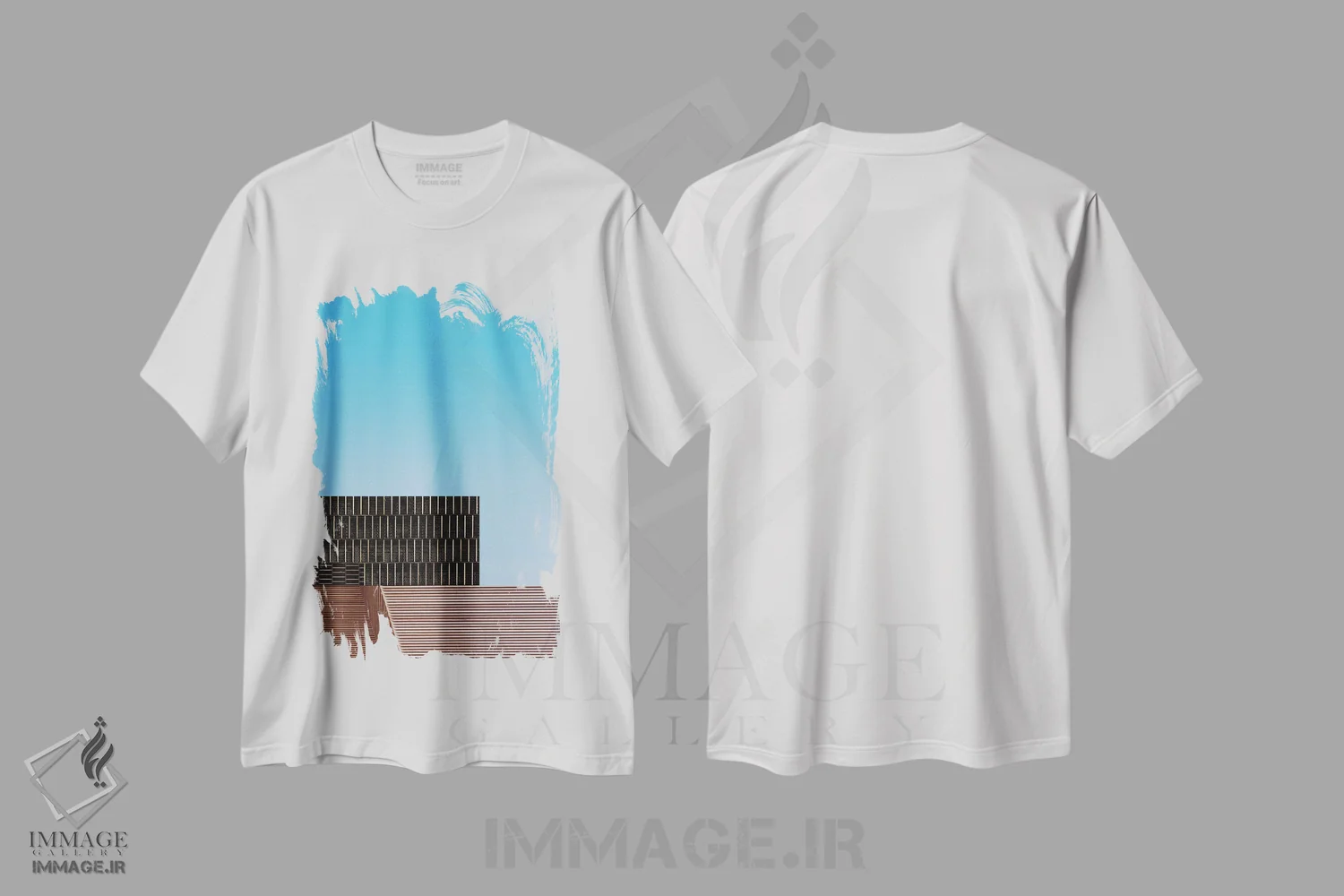 تیشرت سفید طرح دار مینیمالیسم دو، عکاسی ترکیبی اثر دانیلو د آلکساندریا | immage.ir