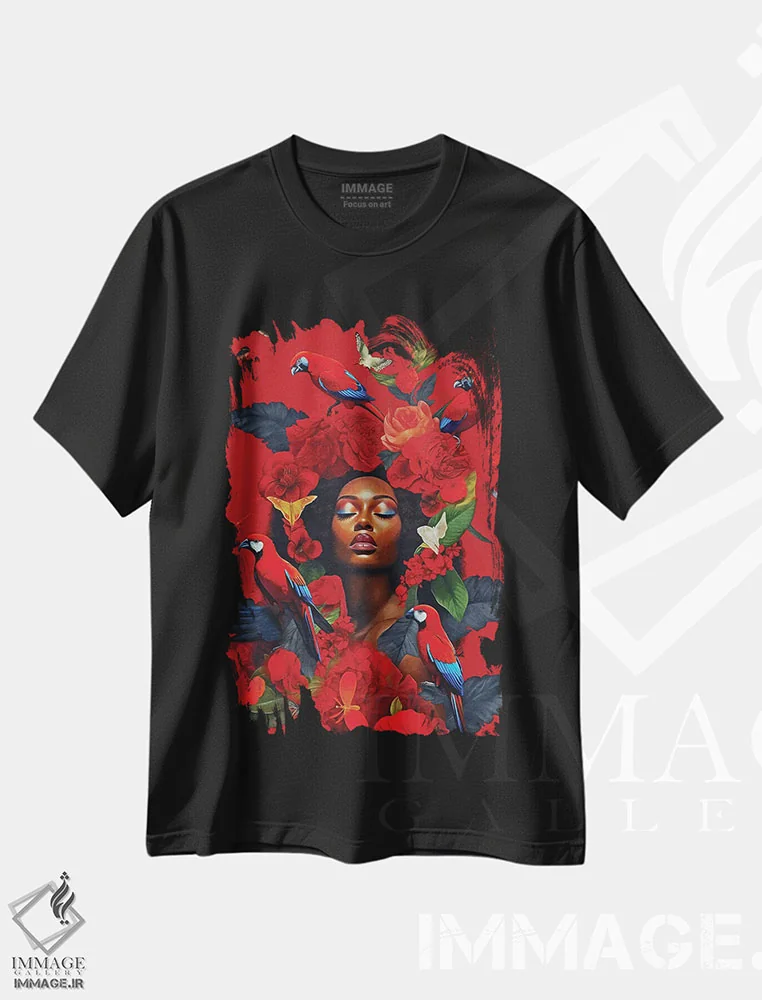 تیشرت مشکی طرح دار آثار دانیلو د آلکساندریا - فروشگاه ایماژ