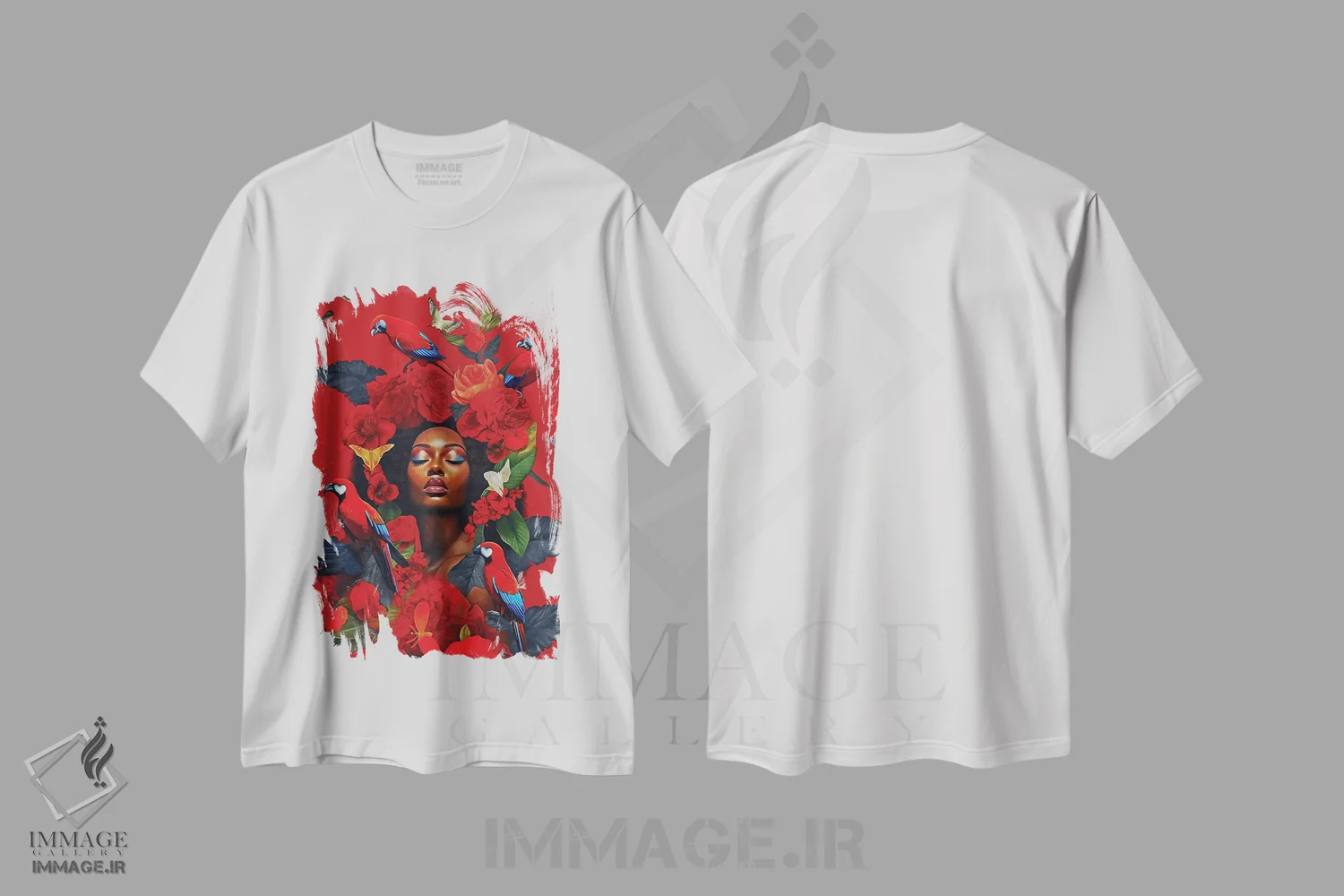 تیشرت سفید طرح دار آثار دانیلو د آلکساندریا - immage.ir