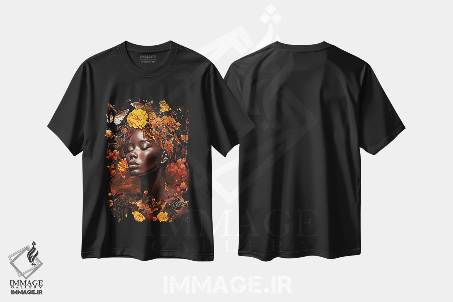 تیشرت مشکی طرح دار آثار دانیلو د آلکساندریا - immage.ir