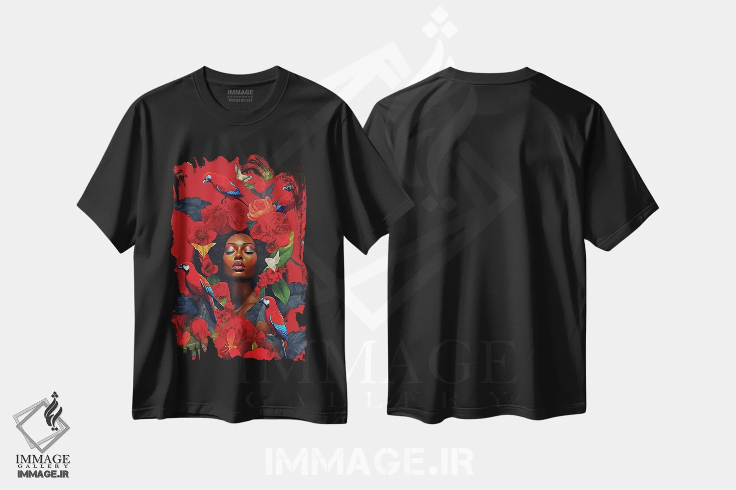 تیشرت مشکی طرح دار آثار دانیلو د آلکساندریا - فروشگاه ایماژ