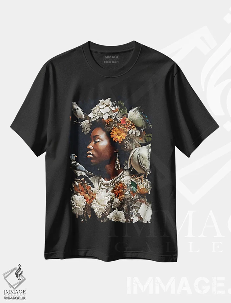 تیشرت مشکی طرح دار آثار دانیلو د آلکساندریا - فروشگاه ایماژ