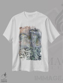 تیشرت سفید طرح دار گل های مارجریتا، دکور معاصر اثر درک مک کری | immage.ir
