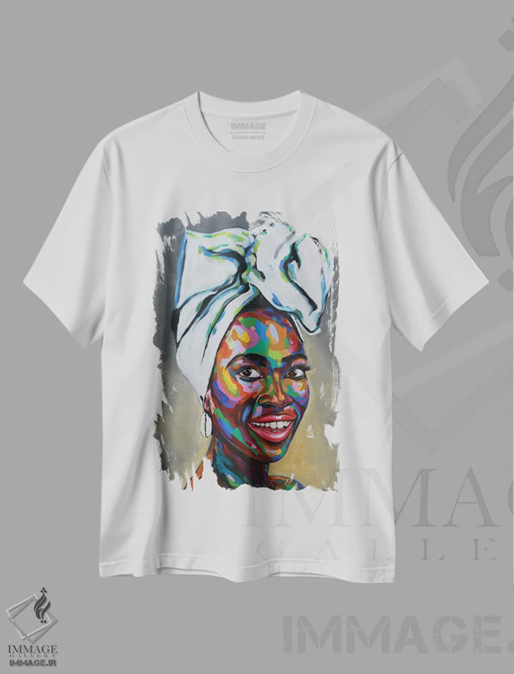 تیشرت سفید طرح دار فرهنگ V، هنر آمریکایی آفریقایی تبار اثر دامولا آیگبایو | immage.ir
