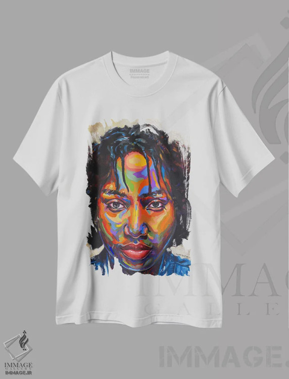 تیشرت سفید طرح دار حالت ذهنی XI، دکور معاصر اثر دامولا آیگبایو | immage.ir