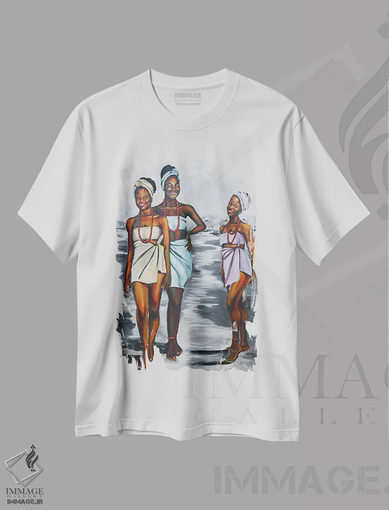 تیشرت سفید طرح دار درون دیگ سیاه III، هنر آمریکایی آفریقایی تبار اثر دامولا آیگبایو | immage.ir