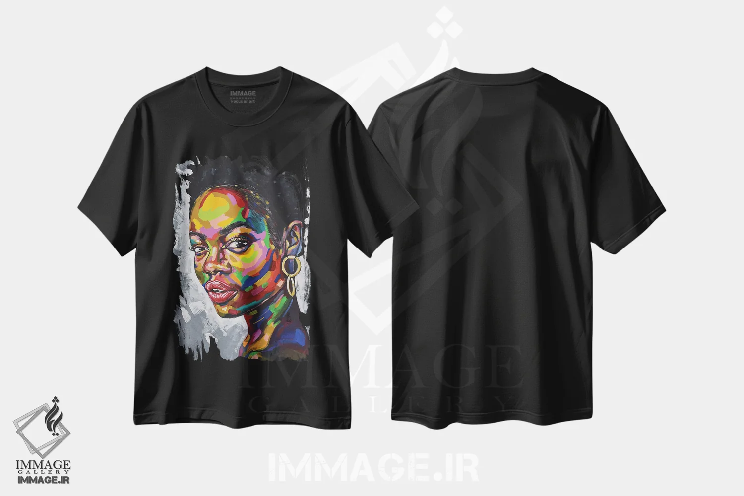 تیشرت مشکی طرح دار هدف وجود II، هنر آمریکایی آفریقایی تبار اثر دامولا آیگبایو | immage.ir