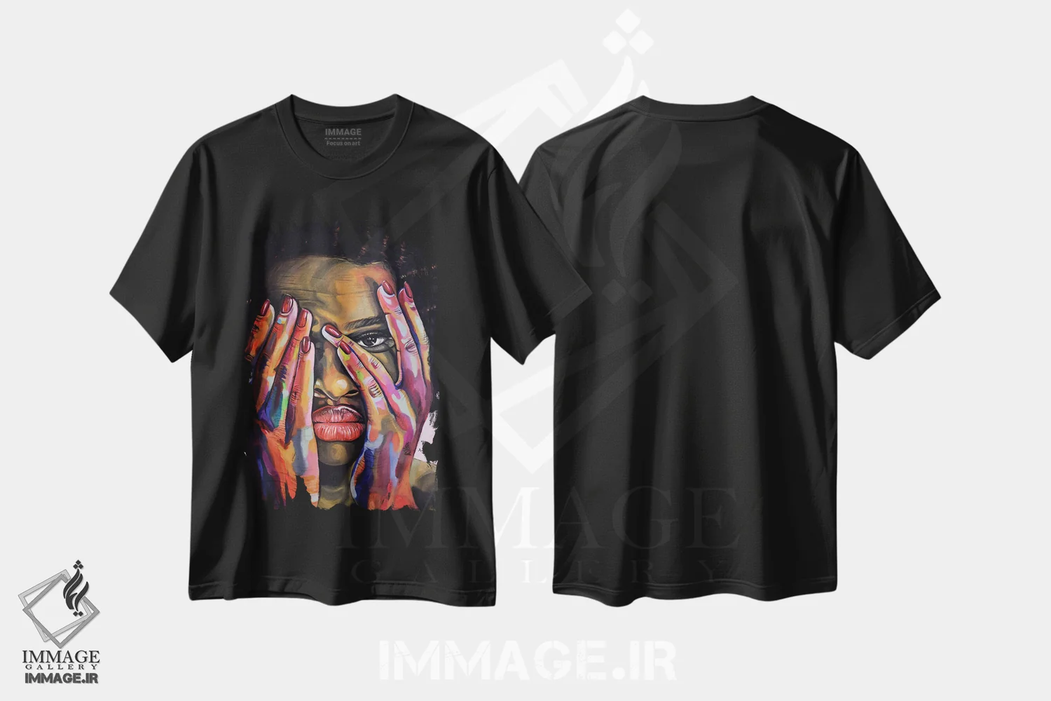 تیشرت مشکی طرح دار سفرهای من، هنر آمریکایی آفریقایی تبار اثر دامولا آیگبایو | immage.ir